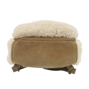 美品 アグ Dannie II ダニー ミニ ロゴ リュック スウェード シープスキン レザー ブラウン 0514【中古】UGG