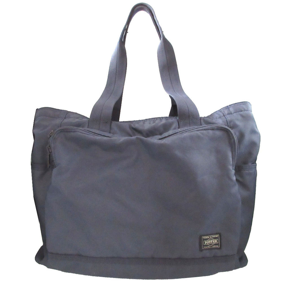 美品 ポーター フラッシュ ナイロン ネイビー 紺 トートバッグ 0563【中古】PORTER