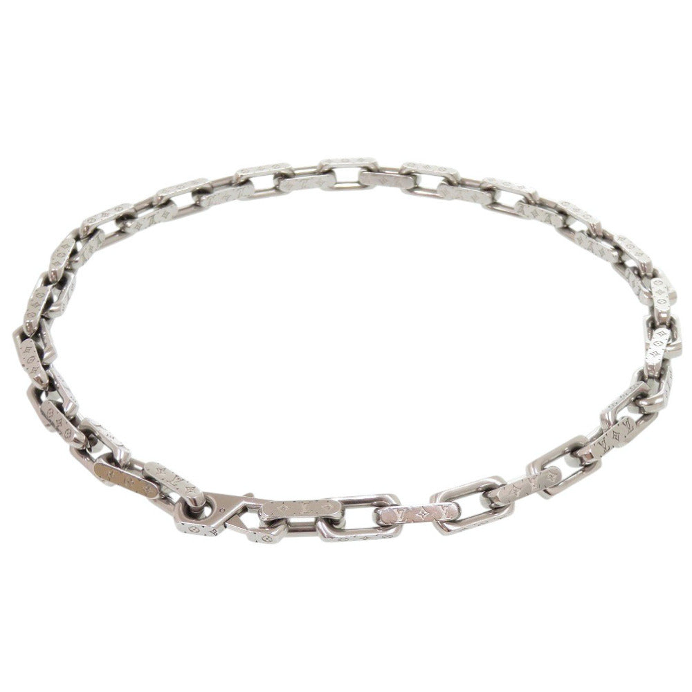 ルイ ヴィトン コリエ チェーン モノグラム M00307 メタル シルバー ネックレス LV 0569【中古】LOUIS VUITTON メンズ