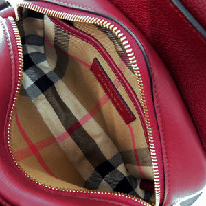 美品 バーバリー 4057804 レザー ボルドー ショルダーバッグ 0581【中古】BURBERRY