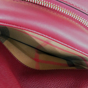 美品 バーバリー 4057804 レザー ボルドー ショルダーバッグ 0581【中古】BURBERRY