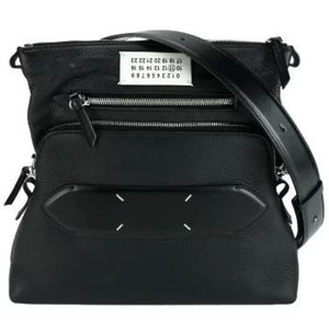 美品 メゾン マルジェラ ソフト 5AC SB1WG0003 レザー ブラック ショルダーバッグ 黒 0601【中古】Maison Margiela