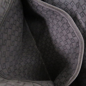 美品 グッチ ジャッキー 00963 スウェード/レザー ブラック ハンドバッグ 黒 0641【中古】GUCCI