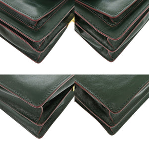 美品 マルニ TRUNK SOFT トランクソフト ミニ SBMP0075Y0 カーフ グリーン ショルダーバッグ 緑 0680【中古】MARNI