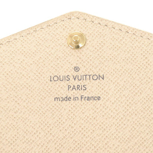 新品同様 ルイ ヴィトン ポルトフォイユ サラ ダミエアズール N63208 ホワイト 長財布 LV 0682【中古】LOUIS VUITTON