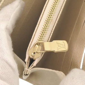 新品同様 ルイ ヴィトン ポルトフォイユ サラ ダミエアズール N63208 ホワイト 長財布 LV 0682【中古】LOUIS VUITTON