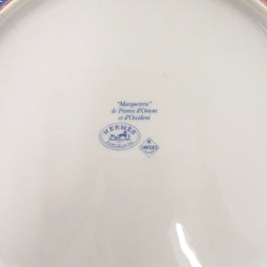 新品同様 エルメス ピエール ドリアン エドクシタン 八角皿 ポーセリン ブルー 食器 皿 青 0687【中古】HERMES