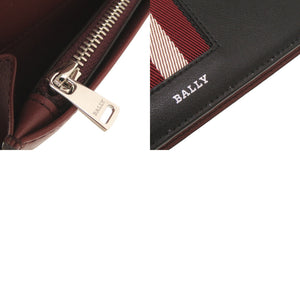 未使用品 バリー BALIRO.DSH レザー ブラック レッド 長財布 黒 0719【中古】BALLY メンズ