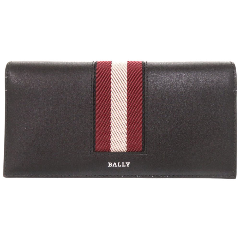 未使用品 バリー BALIRO.DSH レザー ブラック レッド 長財布 黒 0719【中古】BALLY メンズ