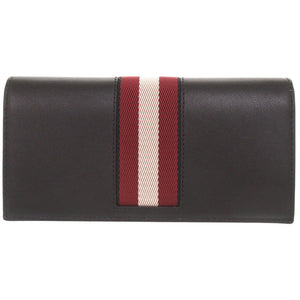 未使用品 バリー BALIRO.DSH レザー ブラック レッド 長財布 黒 0719【中古】BALLY メンズ