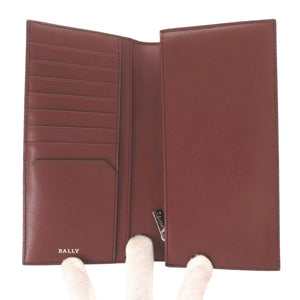 未使用品 バリー BALIRO.DSH レザー ブラック レッド 長財布 黒 0719【中古】BALLY メンズ