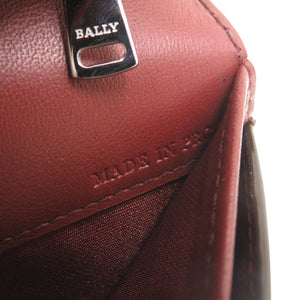 未使用品 バリー BALIRO.DSH レザー ブラック レッド 長財布 黒 0719【中古】BALLY メンズ