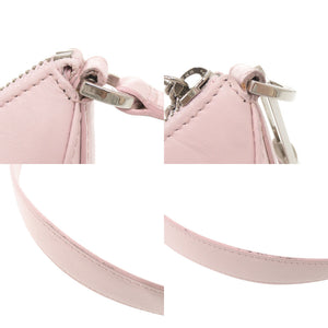 ブルガリ ロゴ レザー ピンク ショルダーバッグ 0755【中古】BVLGARI