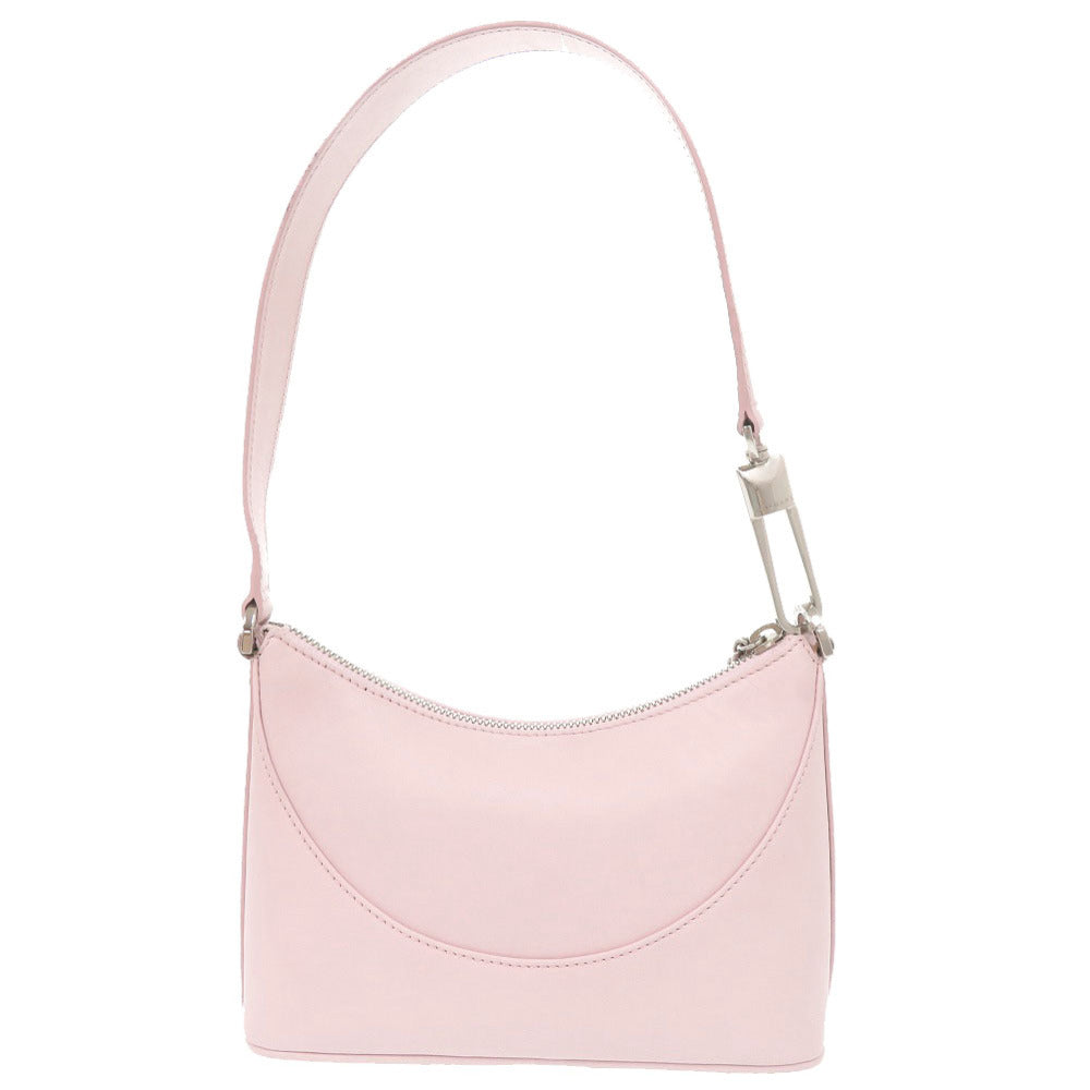 ブルガリ ロゴ レザー ピンク ショルダーバッグ 0755【中古】BVLGARI