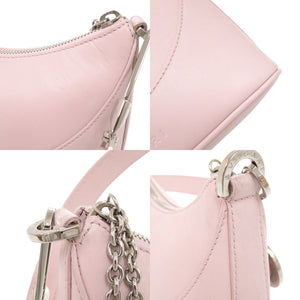ブルガリ ロゴ レザー ピンク ショルダーバッグ 0755【中古】BVLGARI