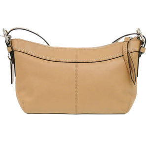 美品 コーチ レザー ブラウン ショルダーバッグ 茶 0770-1【中古】COACH