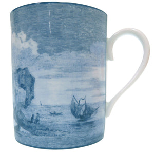 未使用品 エルメス Annee de la Mediterranee 地中海の庭 ノベルティ ポーセリン 磁器 ブルー マグカップ 青 0782【中古】HERMES