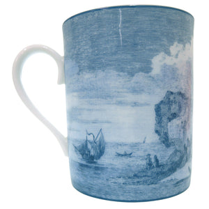 未使用品 エルメス Annee de la Mediterranee 地中海の庭 ノベルティ ポーセリン 磁器 ブルー マグカップ 青 0782【中古】HERMES