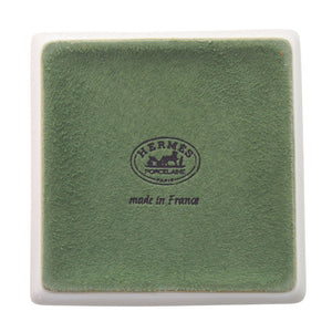 未使用 エルメス 皿 スクエアプレート 1998 Annee de l'Arbre ケリードール ポーセリン ホワイト 0784【中古】HERMES
