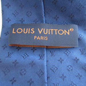 新品同様 ルイヴィトン M75988 ネオ モノグラム ミッシム シルク ブルーマリーヌ ネクタイ 0836【中古】LOUIS VUITTON