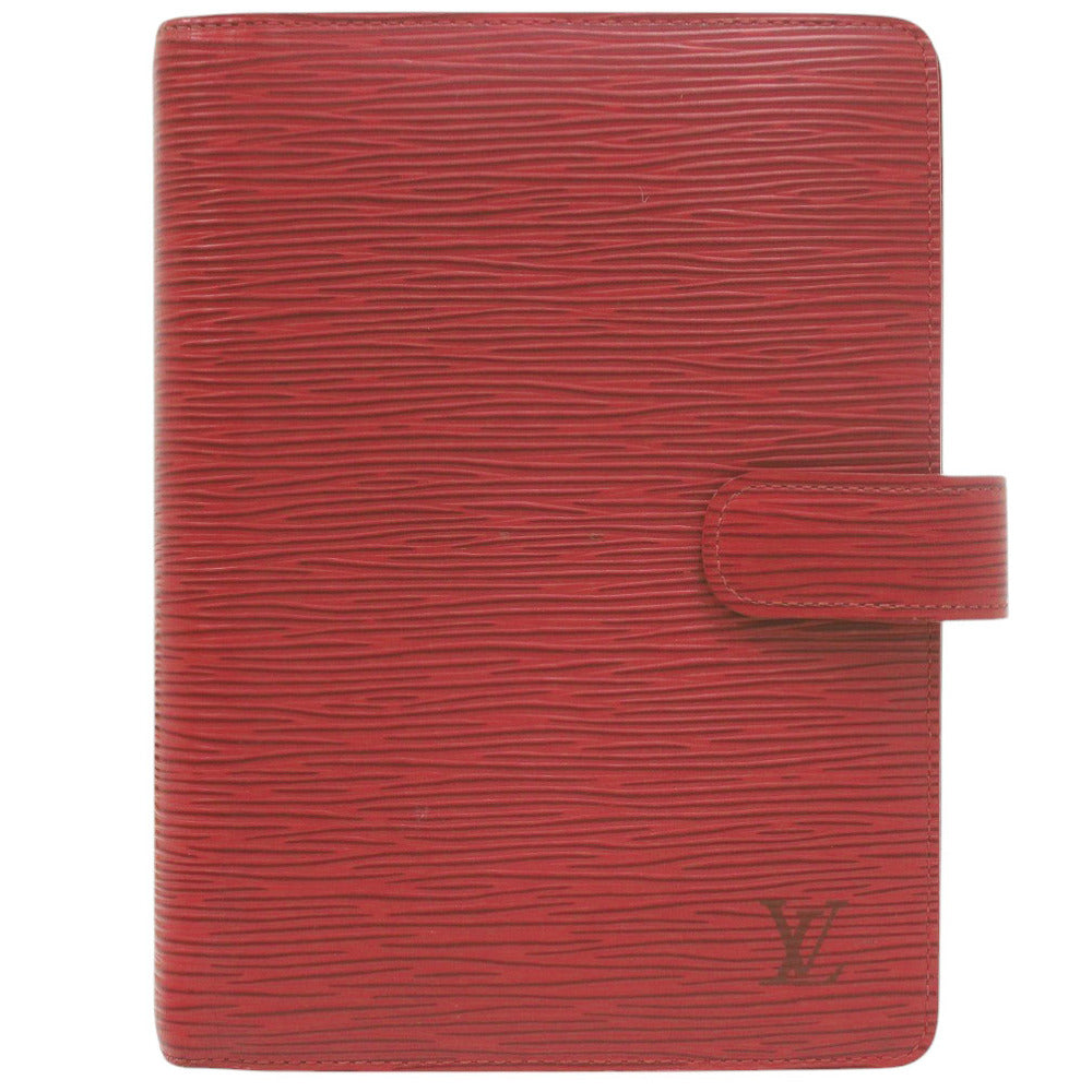 美品 ルイ ヴィトン アジェンダMM エピ R20047 カスティリアンレッド 手帳カバー 赤 LV 0838【中古】LOUIS VUITTON