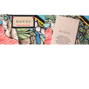 グッチ シルク ネックボウ GUCCI シルク ブルー スカーフ 青 0846【中古】GUCCI