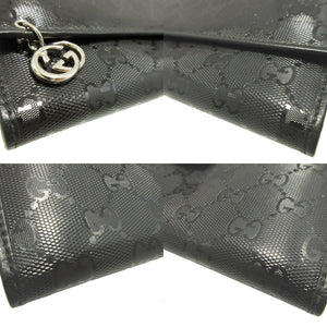 新品同様 グッチ GGインプリメ 212104 ブラック 黒 2つ折り長財布 財布 0852【中古】GUCCI