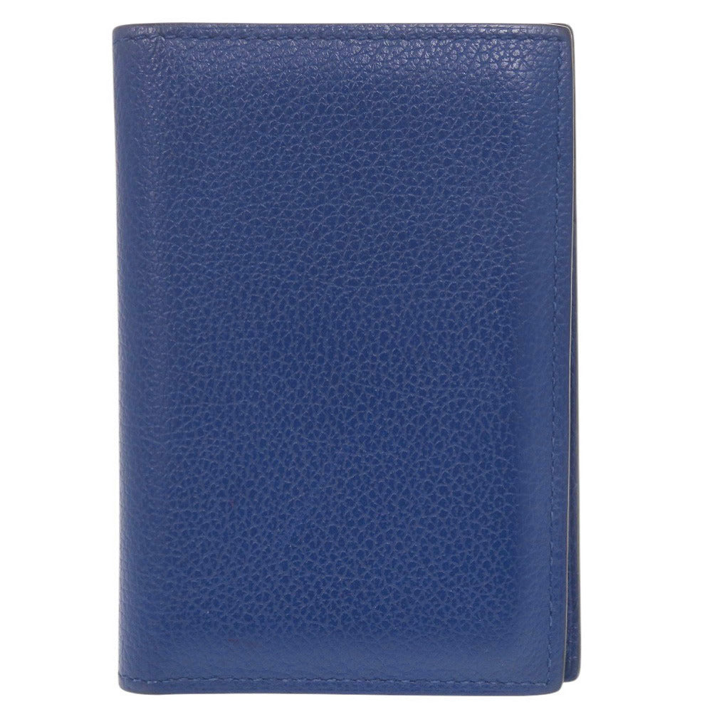 エルメス MC2 ユークリッド エバーカラー ブルーロワイヤル U刻印 カードケース 青 0858【中古】HERMES