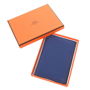 エルメス MC2 ユークリッド エバーカラー ブルーロワイヤル U刻印 カードケース 青 0858【中古】HERMES