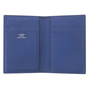 エルメス MC2 ユークリッド エバーカラー ブルーロワイヤル U刻印 カードケース 青 0858【中古】HERMES