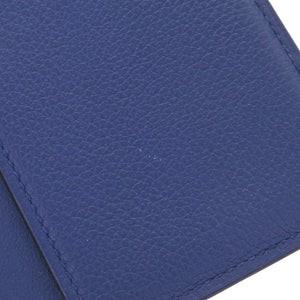 エルメス MC2 ユークリッド エバーカラー ブルーロワイヤル U刻印 カードケース 青 0858【中古】HERMES