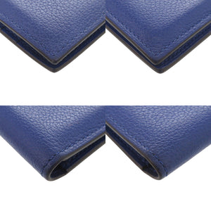 エルメス MC2 ユークリッド エバーカラー ブルーロワイヤル U刻印 カードケース 青 0858【中古】HERMES