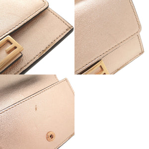 美品 フェンディ バゲット 8M0423 レザー シャンパンピンク カードケース コインケース 0869【中古】FENDI