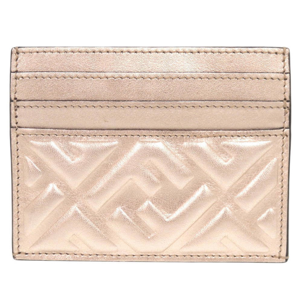 美品 フェンディ バゲット 8M0423 レザー シャンパンピンク カードケース コインケース 0869【中古】FENDI