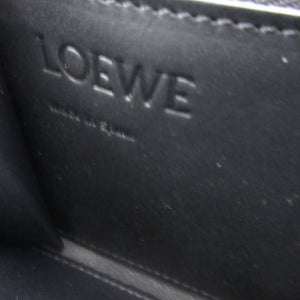 美品 ロエベ アナグラム 24年製 レザー ブラック 黒 ラウンドファスナー長財布 財布 0871【中古】LOEWE