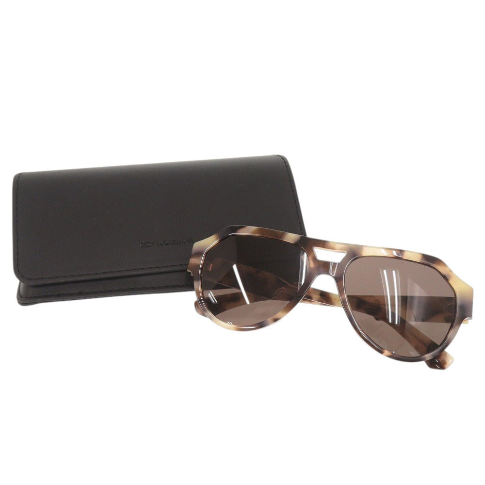 美品 ドルチェアンドガッバーナ べっ甲柄 DG4466 プラスチック ベージュ サングラス 0878【中古】DOLCE&GABBANA