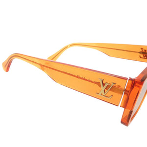 美品 ルイ ヴィトン LV クラッシュ スクエア Z2180E プラスチック オレンジ サングラス LV 0881【中古】LOUIS VUITTON