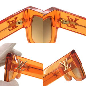 美品 ルイ ヴィトン LV クラッシュ スクエア Z2180E プラスチック オレンジ サングラス LV 0881【中古】LOUIS VUITTON