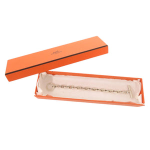エルメス シェーヌダンクル PM 18コマ マルジェラ期 90年代 シルバー925 ブレスレット 0903【中古】HERMES