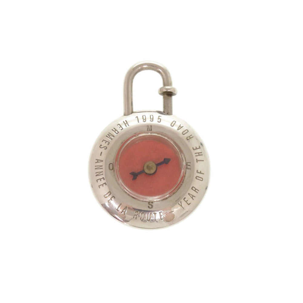 エルメス ヴィンテージ 道 Annee De La Route カデナ チャーム シルバー925 コンパス 方位磁石 0911【中古】HERMES