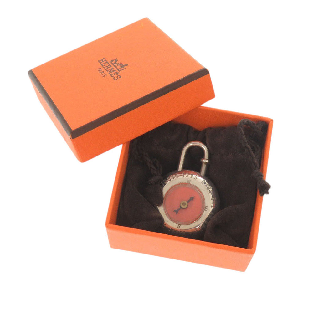 エルメス ヴィンテージ 道 Annee De La Route カデナ チャーム シルバー925 コンパス 方位磁石 0911【中古】HERMES
