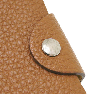 美品 エルメス ユリスPM トゴ ゴールド シルバー金具 □O刻印(2011年製) ノートブックカバー 手帳カバー 茶 0912【中古】HERMES