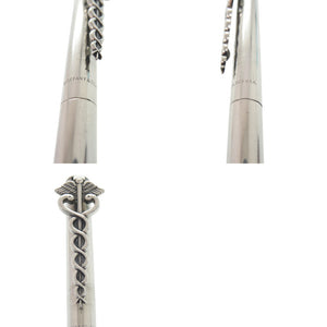 美品 ティファニー ツイスト式 カデューサス シルバー925 ボールペン シルバー 0914【中古】TIFFANY&Co.