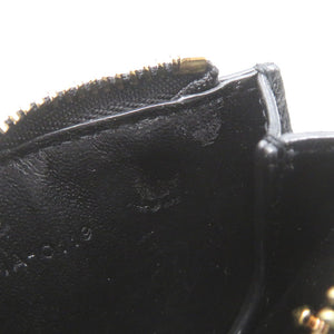 美品 クリスチャンディオール サドル レザー ブラック コインケース キーポーチ 黒 0925【中古】Christian Dior