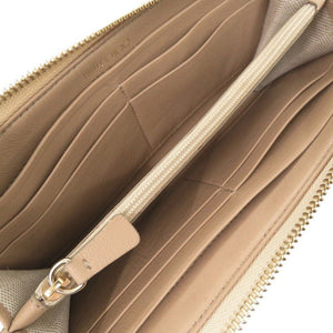 美品 ジミーチュウ スタースタッズ レザー シャンパンゴールド 長財布 0926【中古】JIMMY CHOO