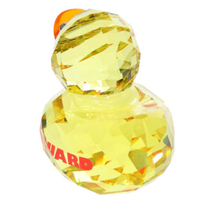新品同様 スワロフスキー ハッピーダック ライフガード クリスタル イエロー オブジェ 黄 0934【中古】SWAROVSKI