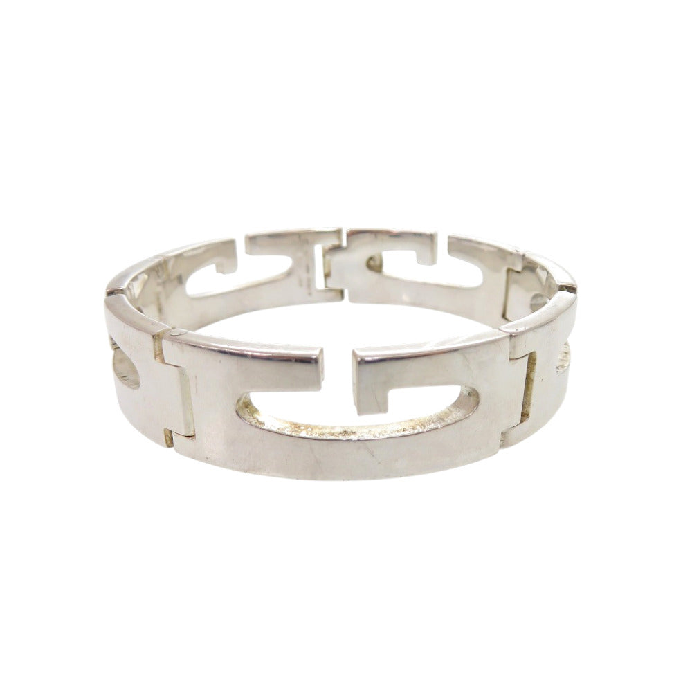 美品 グッチ Gロゴ チェーン ブレスレット シルバー925 シルバー 0936【中古】GUCCI