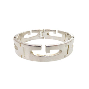 美品 グッチ Gロゴ チェーン ブレスレット シルバー925 シルバー 0936【中古】GUCCI