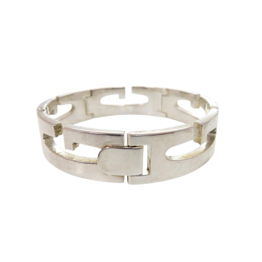 美品 グッチ Gロゴ チェーン ブレスレット シルバー925 シルバー 0936【中古】GUCCI