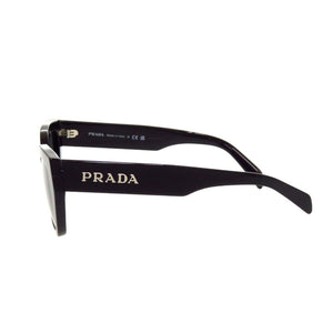 プラダ SPRA09 キャットアイ ロゴ ブラック プラスチック サングラス 黒 0940【中古】PRADA